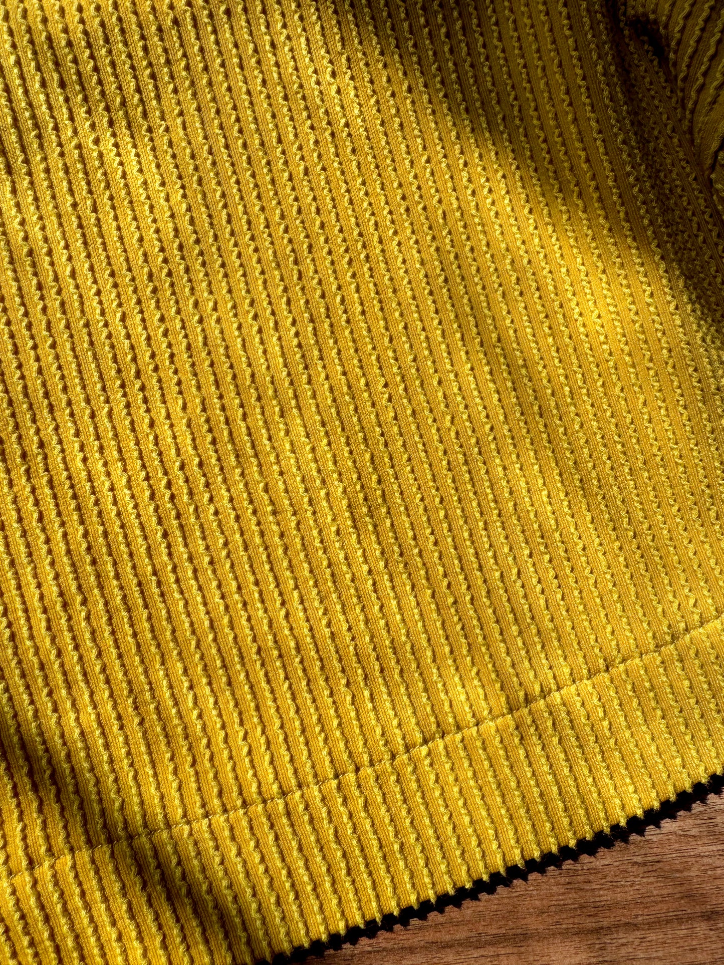 Texture Yellow Crop Top