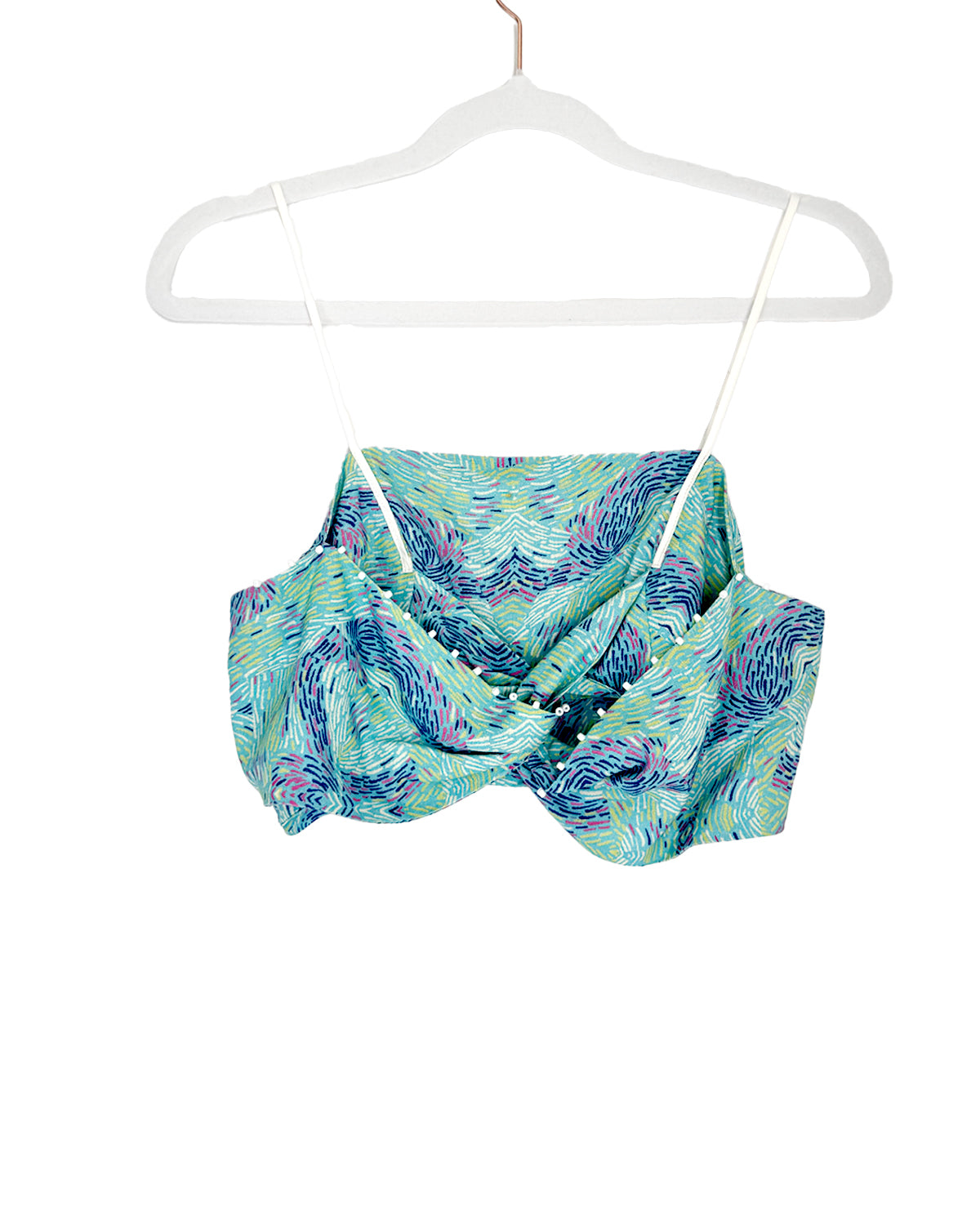 Dreamy Cloud Crop Top- Beaded