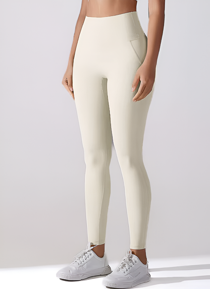 Airy Like a Fairy Leggings - Beige White