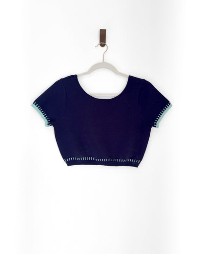 Two-way Wear Knitted Ice Silk Crop Top