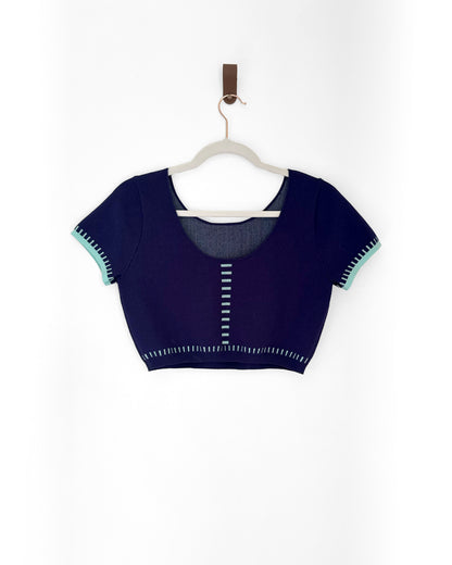 Two-way Wear Knitted Ice Silk Crop Top